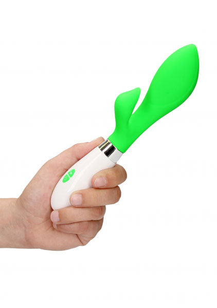 Shots Toys | Lumo Achelois Ultra Soft Silicone 10 Speeds Rabbit Vibrator Green
