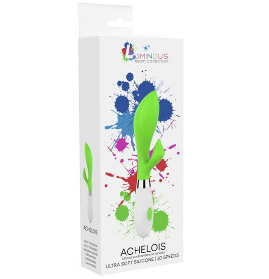 Shots Toys | Lumo Achelois Ultra Soft Silicone 10 Speeds Rabbit Vibrator Green