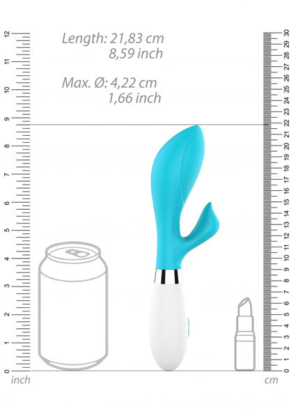 Shots Toys | Lumo Achelois Ultra Soft Silicone 10 Speeds Rabbit Vibrator Turquoise