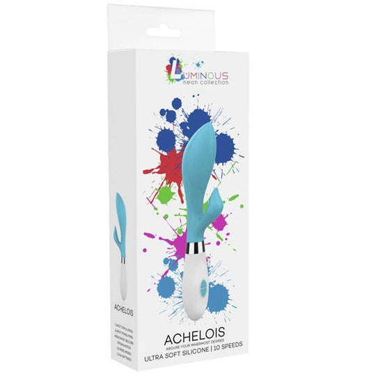 Shots Toys | Lumo Achelois Ultra Soft Silicone 10 Speeds Rabbit Vibrator Turquoise