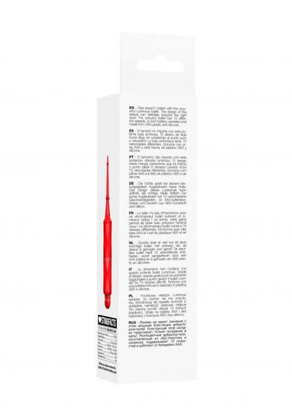 Shots Toys | Lumo Circe - ABS Bullet With Silicone Sleeve - 10-Speeds - Red
