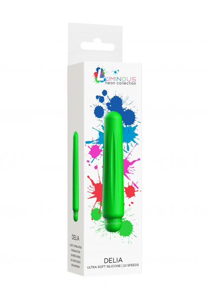 Shots Toys | Lumo Delia - ABS Bullet With Silicone Sleeve - 10-Speeds - Green