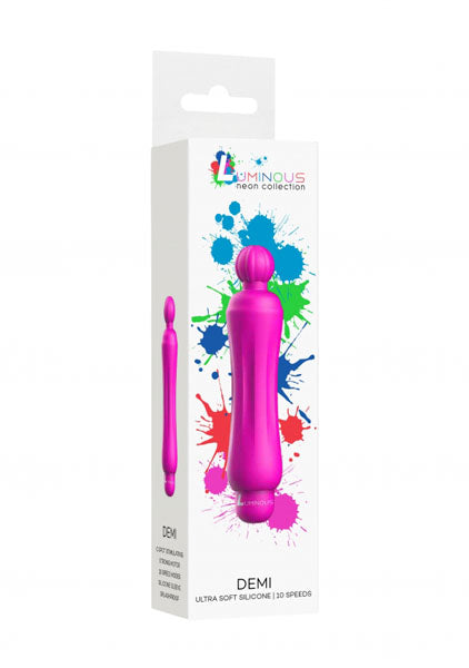 Shots Toys | Lumo Demi - ABS Bullet With Silicone Sleeve - 10-Speeds - Fuchsia