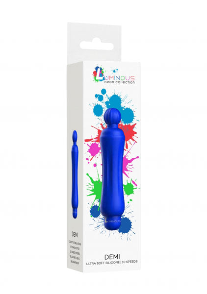 Shots Toys | Lumo Demi - ABS Bullet With Silicone Sleeve - 10-Speeds - Royal Blue