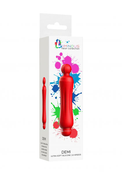 Shots Toys | Lumo Demi - ABS Bullet With Silicone Sleeve - 10-Speeds - Red