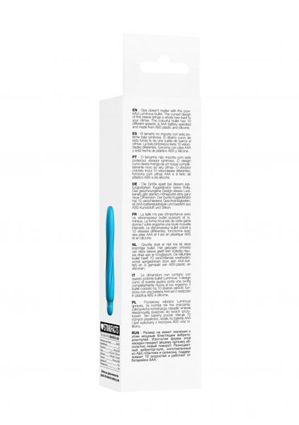 Shots Toys | Lumo Ella - ABS Bullet With Silicone Sleeve - 10-Speeds - Turquoise