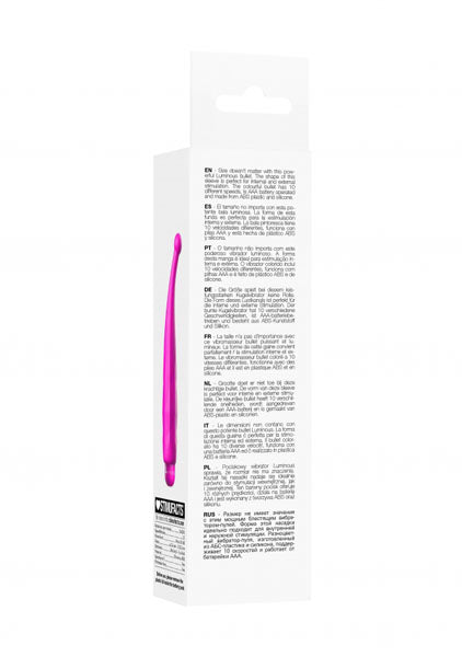 Shots Toys | Lumo Lyra - ABS Bullet With Silicone Sleeve - 10-Speeds - Fuchsia