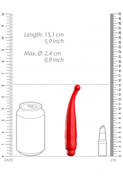 Shots Toys | Lumo Lyra - ABS Bullet With Silicone Sleeve - 10-Speeds - Red
