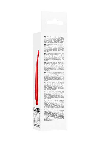 Shots Toys | Lumo Lyra - ABS Bullet With Silicone Sleeve - 10-Speeds - Red