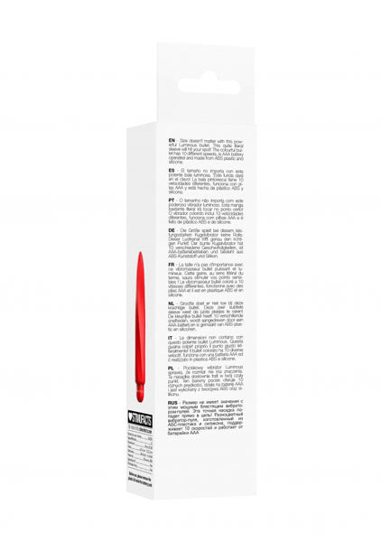 Shots Toys | Lumo Myra - ABS Bullet With Silicone Sleeve - 10-Speeds - Red