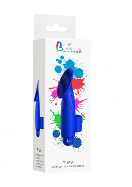 Shots Toys | Lumo Thea - ABS Bullet With Silicone Sleeve - 10-Speeds - Royal Blue