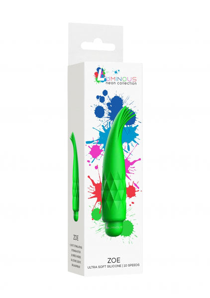 Shots Toys | Lumo Zoe - ABS Bullet With Silicone Sleeve - 10-Speeds - Green