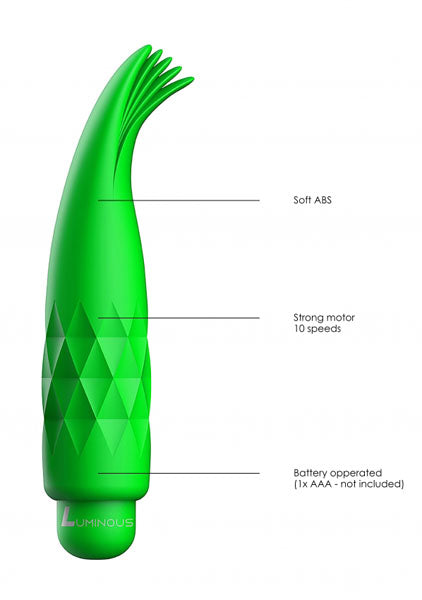 Shots Toys | Lumo Zoe - ABS Bullet With Silicone Sleeve - 10-Speeds - Green