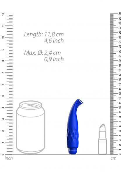 Shots Toys | Lumo Zoe - ABS Bullet With Silicone Sleeve - 10-Speeds - Royal Blue