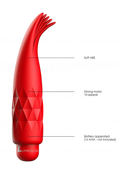 Shots Toys | Lumo Zoe - ABS Bullet With Silicone Sleeve - 10-Speeds - Red