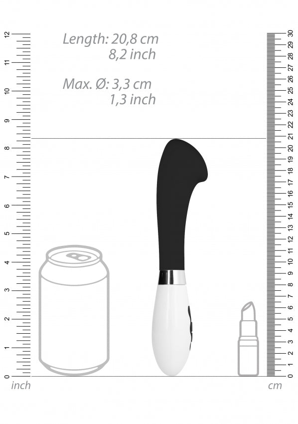 Shots Toys |  Luna Aceso Ultra Soft Silicone 10 Speeds Vibrator Black