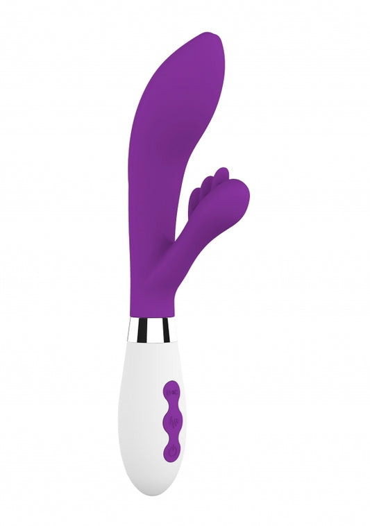 Shots Toys | Luna Agave Ultra Soft Silicone 10 Speeds Rabbit Vibrator Purple