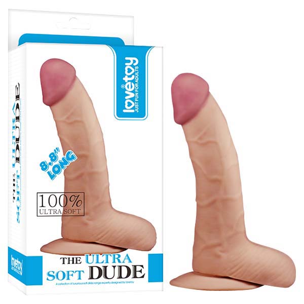 Lovetoy The Ultra Soft Dude - Flesh 22.3cm (8.8") Dong Dildo