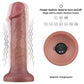 Lovetoy Dual Density Power Cock - 8" Vibrating Dong Flesh