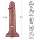 Lovetoy Dual Density Power Cock - 8" Vibrating Dong Flesh