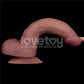Lovetoy Dual Density Power Cock - 9" Vibrating Dong Flesh