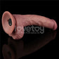 Lovetoy Dual Density Power Cock - 9" Vibrating Dong Flesh