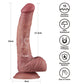 Lovetoy Dual Density Power Cock - 9" Vibrating Dong Flesh