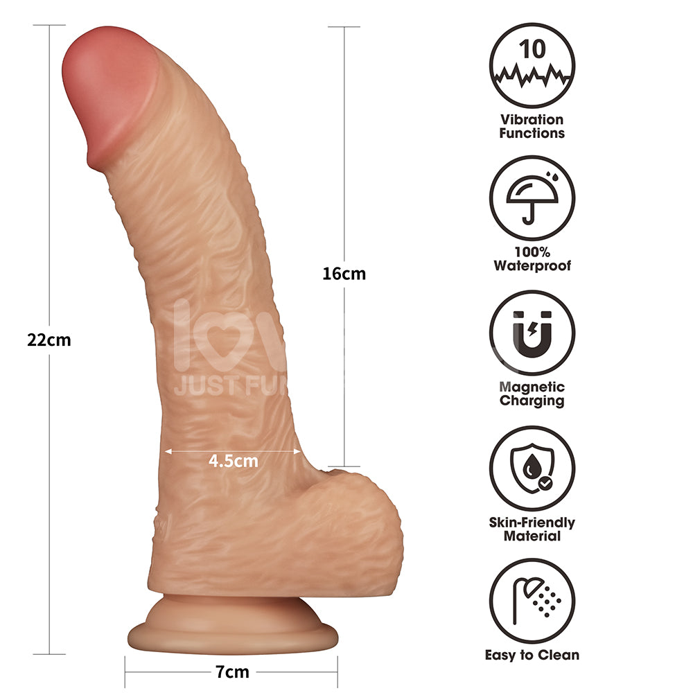 Lovetoy 8.5" Vibrating USB Power Basics Cock