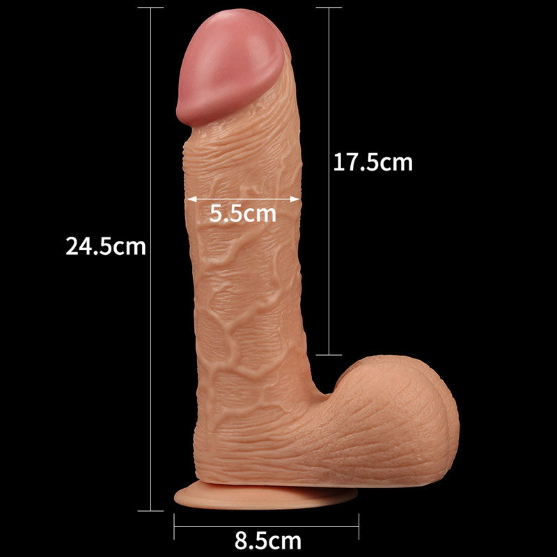 Lovetoy | King Size 9" Realistic Dildo Dong 23cm Flesh