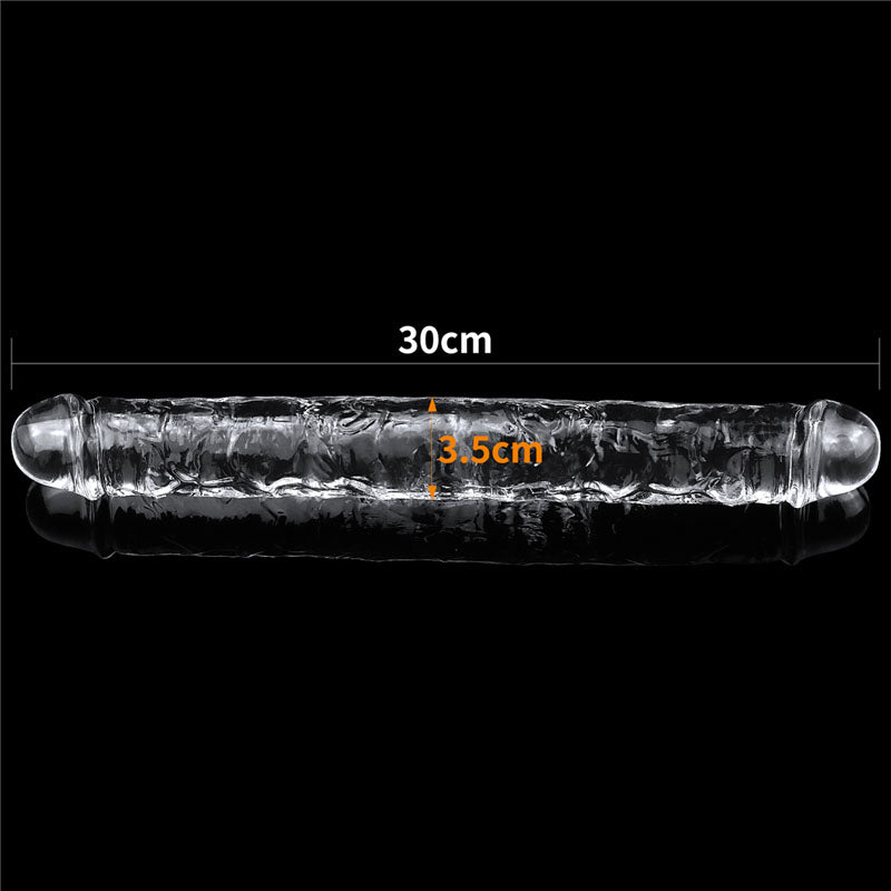 Lovetoy Flawless Clear Double Dildo 12"