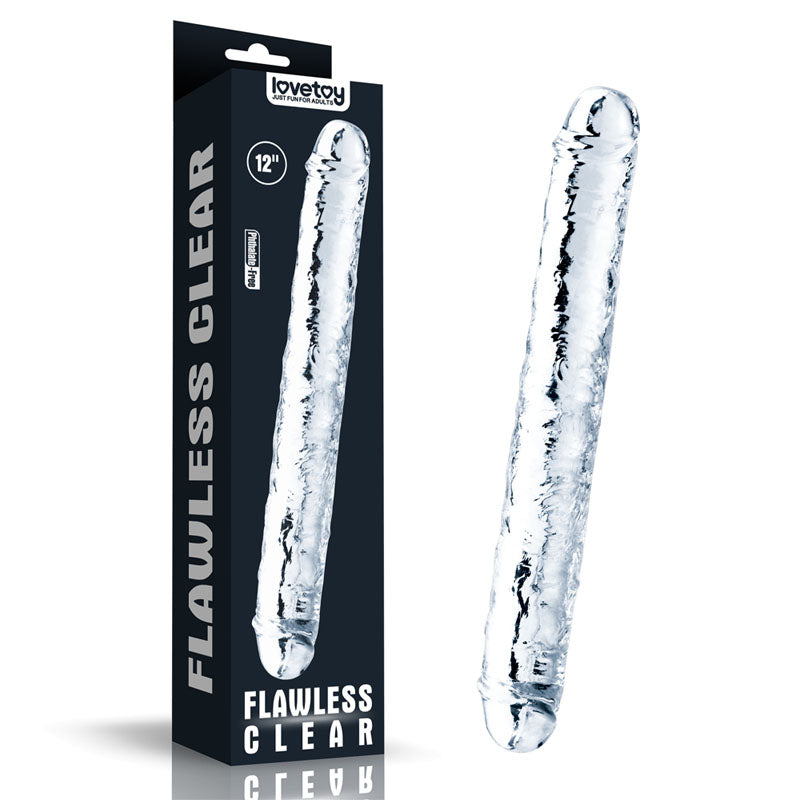 Lovetoy Flawless Clear Double Dildo 12"