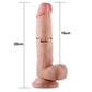 Lovetoy Sliding Skin Dual Layer Dong - Flesh 20.3m (8") Dong with Flexible Skin