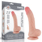 Lovetoy Sliding Skin Dual Layer Dong - Flesh 19.5m (7.5") Dong with Flexible Skin
