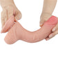 Lovetoy Sliding Skin Dual Layer Dong - Flesh 19.5m (7.5") Dong with Flexible Skin
