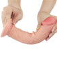 Lovetoy Sliding Skin Dual Layer Dong - Flesh 20m (8") Dong with Flexible Skin