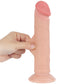 Lovetoy Sliding Skin Dual Layer Dong - Flesh 20m (8") Dong with Flexible Skin