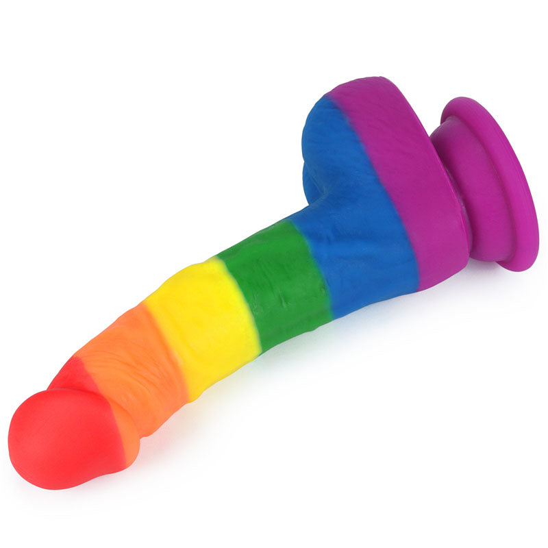 Lovetoy Prider 8" Rainbow Dildo