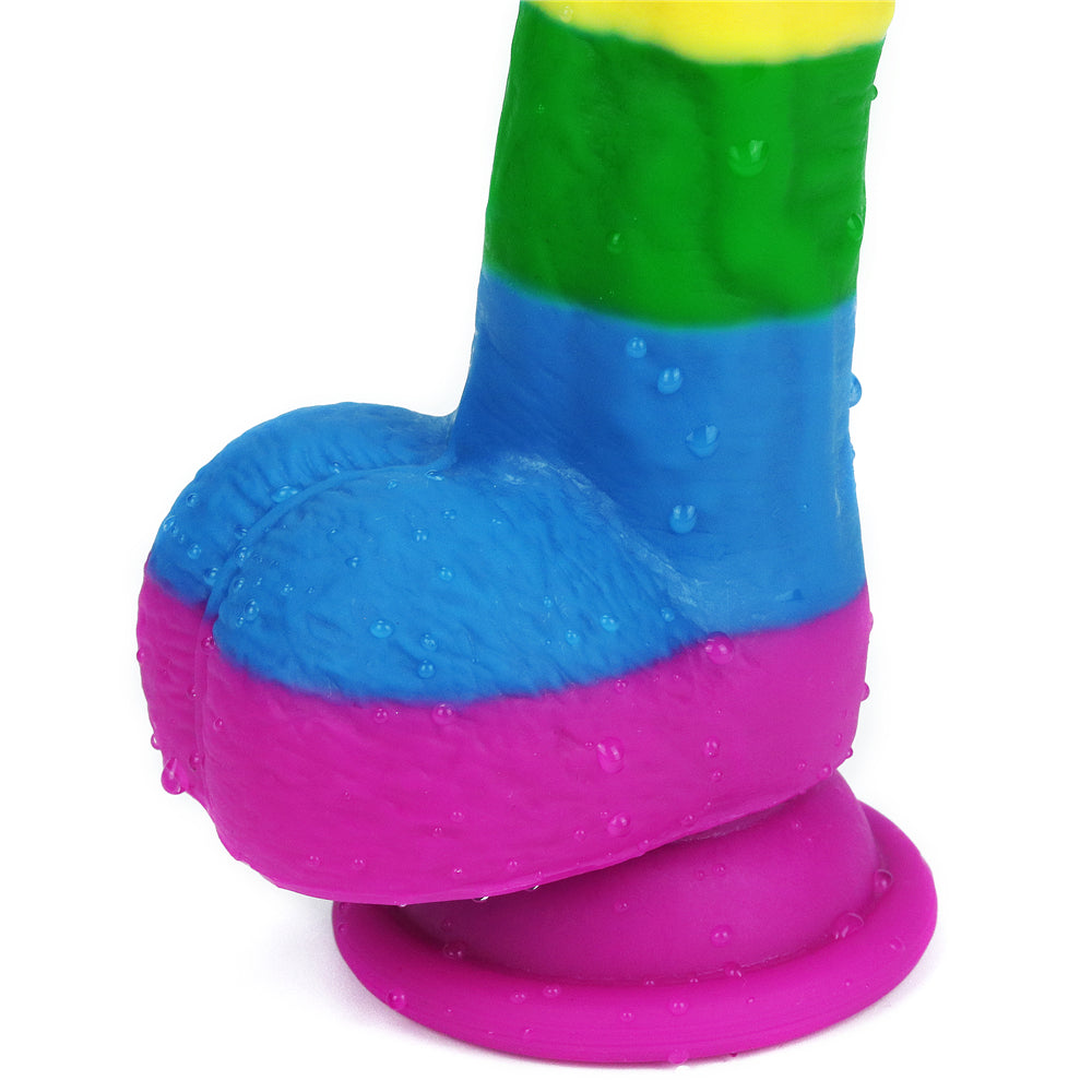 Lovetoy Prider 8" Rainbow Dildo