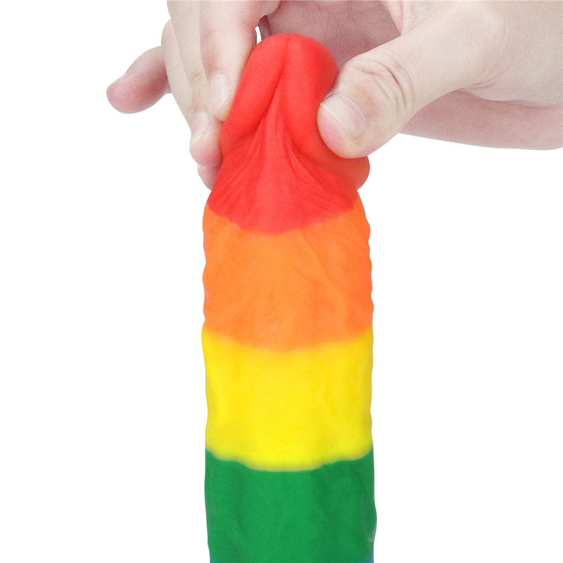 Lovetoy Prider 8" Rainbow Dildo