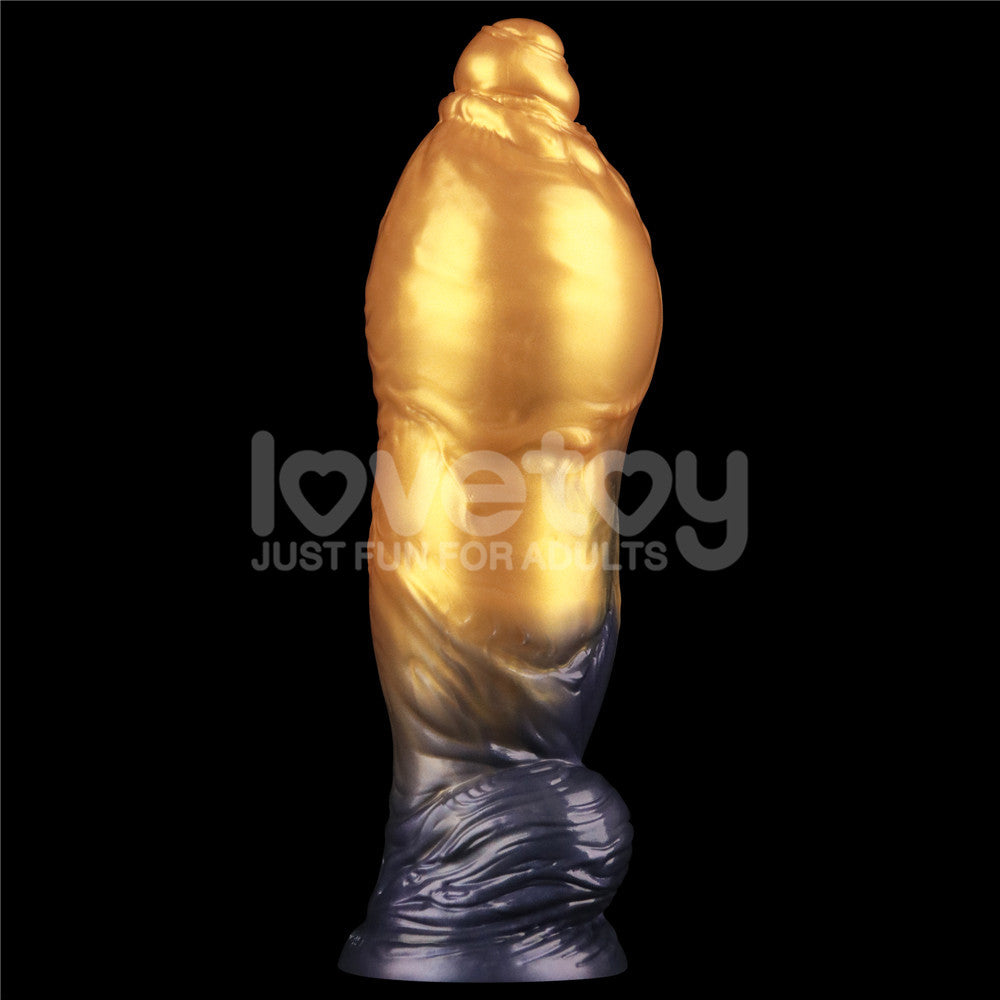 Lovetoy Aerosx 10" Dual Density Gold/Blue 33cm Inflatable Fantasy Dildo