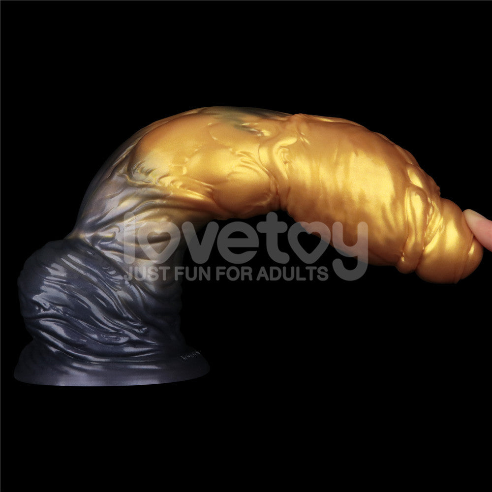 Lovetoy Aerosx 10" Dual Density Gold/Blue 33cm Inflatable Fantasy Dildo