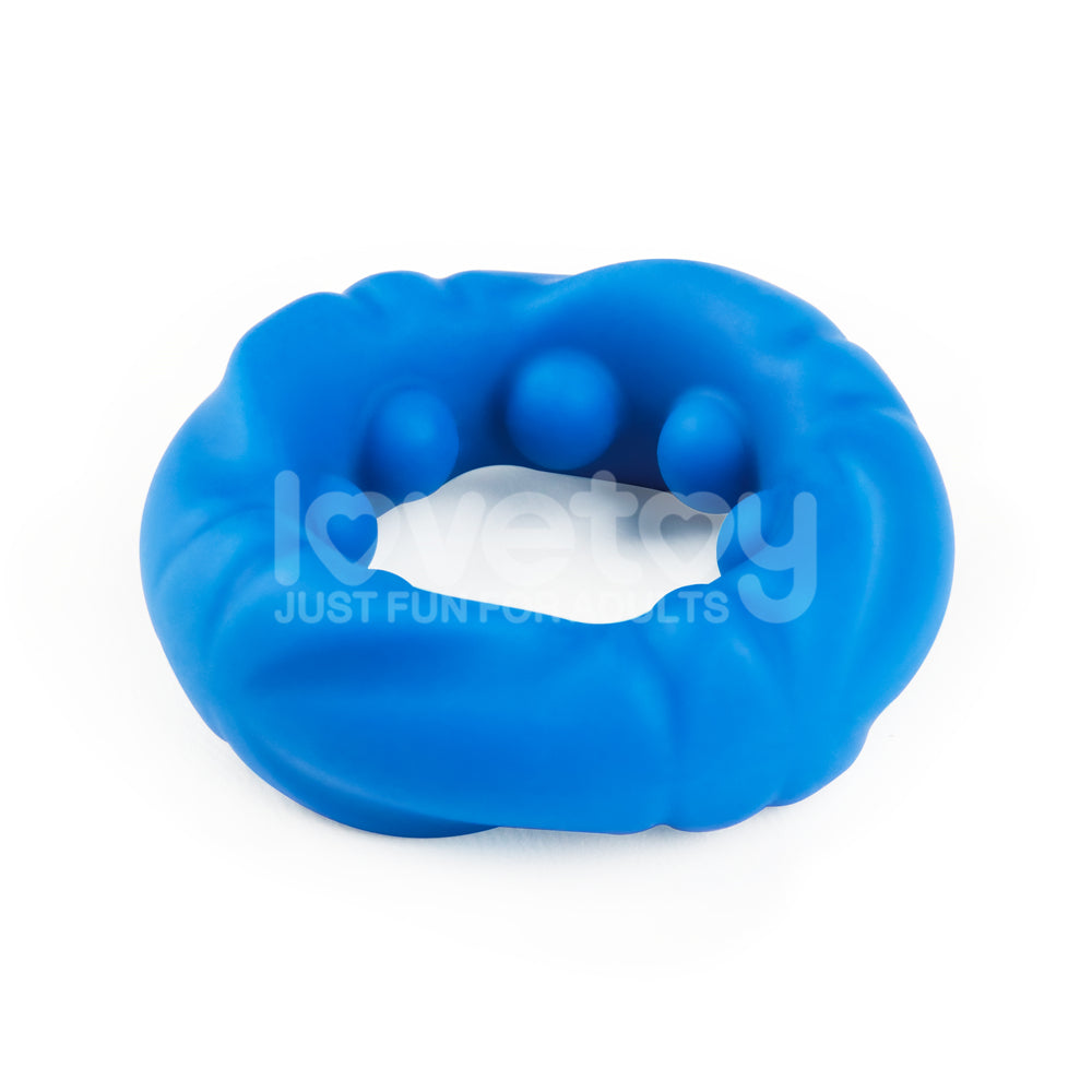 Lovetoy Pinnacle Pro Ridge Bump Stretcher - Blue Cock Ring