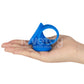 Lovetoy Pinnacle Pro Trio Grip Enhancer - Blue Cock & Balls Ring