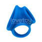 Lovetoy Pinnacle Pro Trio Grip Enhancer - Blue Cock & Balls Ring