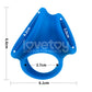 Lovetoy Pinnacle Pro Trio Grip Enhancer - Blue Cock & Balls Ring