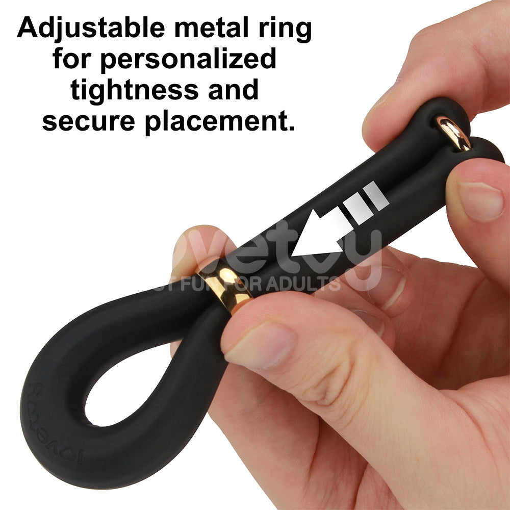 Lovetoy Pinnacle Pro Anyfit Stretcher - Black Adjustable Cock Ring
