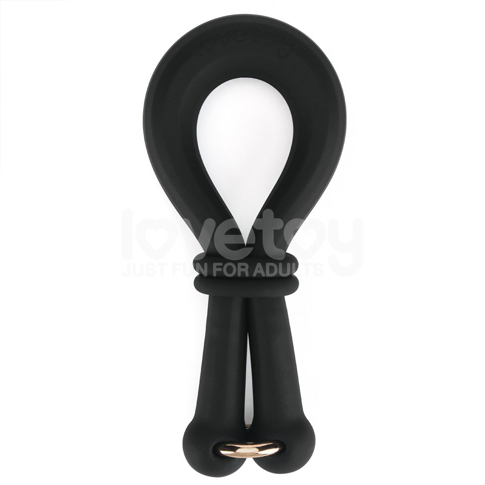 Lovetoy Pinnacle Pro Anyfit Plus Stretcher - Black Adjustable Cock Ring