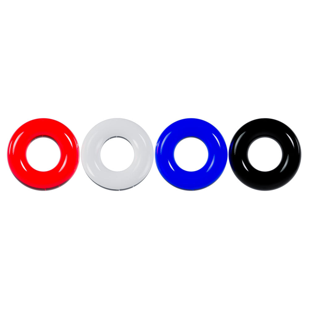 Shots Toys | LEVELZ Multicolour Cock Ring Set - 4 Pack