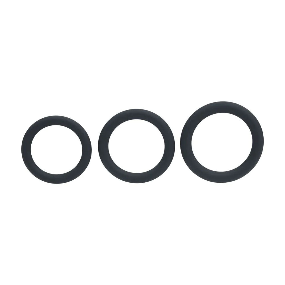 Shots Toys | LEVELZ Classic Silicone Cock Ring Set - L/XL/XXL