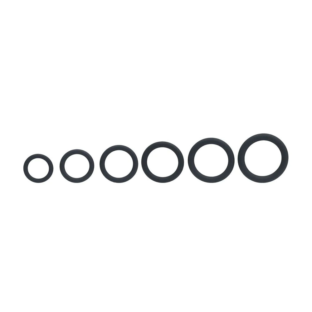 Shots Toys | LEVELZ Classic Silicone Cock Ring Set of 6 Sizes